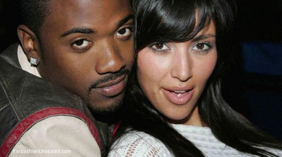 Ray J and young Kim Kardashian